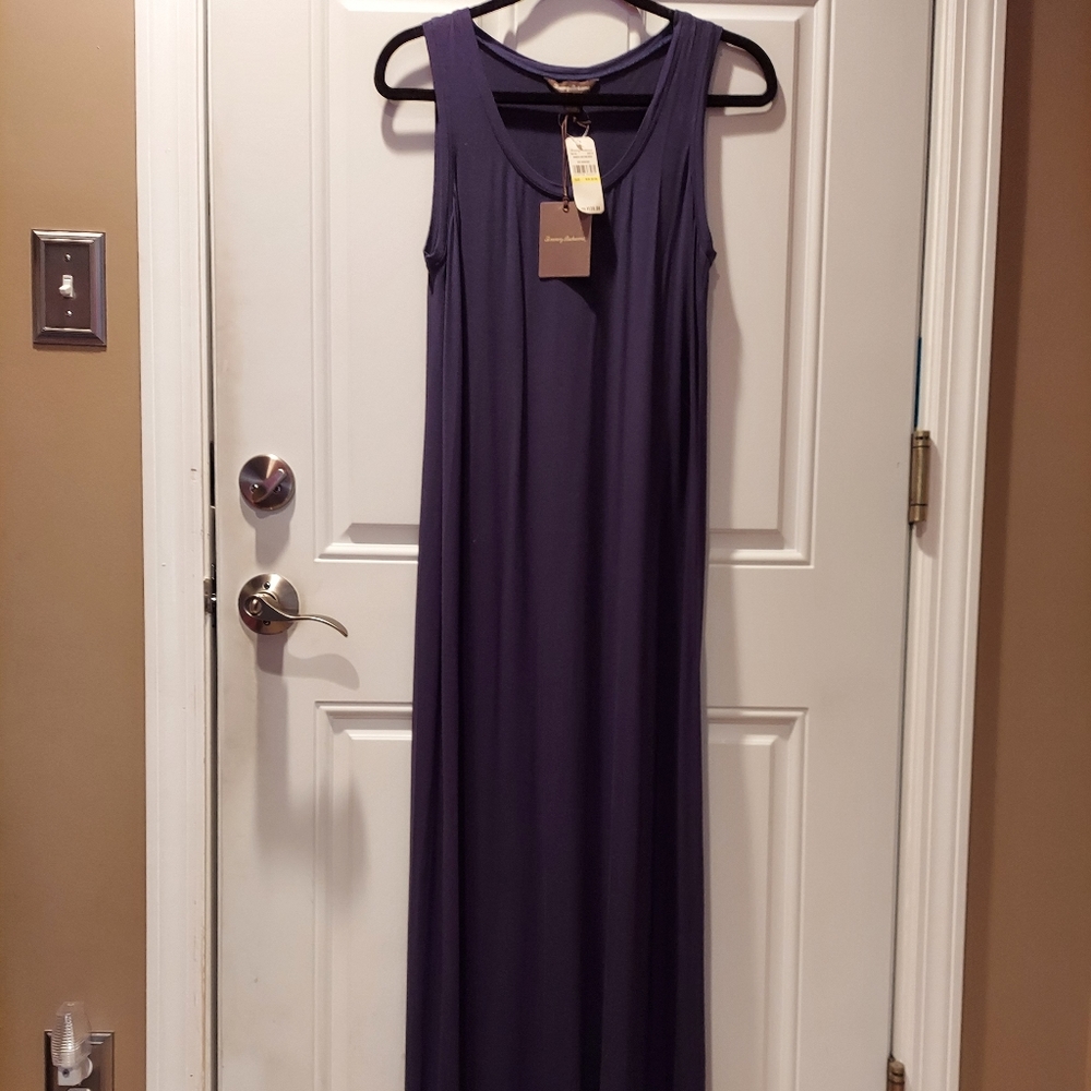 Tommy Bahama Navy Blue Long Tank Dress SizeM/M 8/10